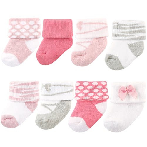 Luvable Friends Baby Newborn and Baby Terry Socks