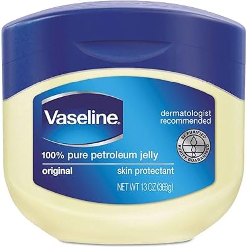 Vaseline Original Petroleum Jelly 13 oz - Hypoallergenic Moisturizer for Dry Skin, Non-Comedogenic Gel