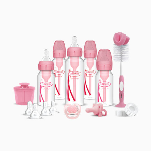 Options+ Narrow Bottle Infant Starter Gift Set - Pink