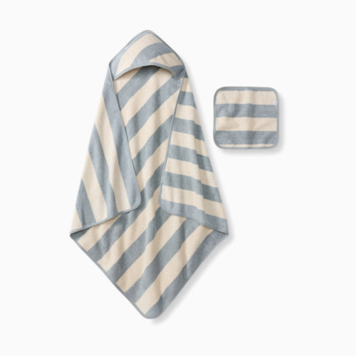 Organic Cotton Woven Terry Towel - Quarry Blue