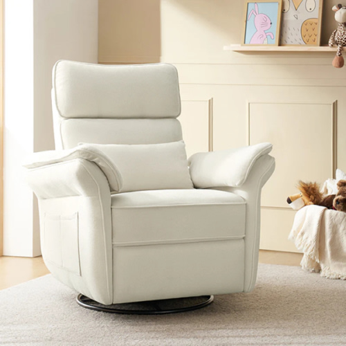 Cuddle Nursery Power Glider - NurseryNook By Hulala Home (White)
