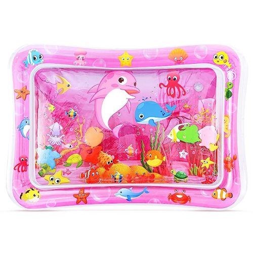 Tummy Time Water Mat for Girl, Baby Girl Toys for 0, 3, 6, 9, 12 Months, Baby Girl Gifts, Develop Sensory Toys Kids' Indoor Climbers & Play Structures
