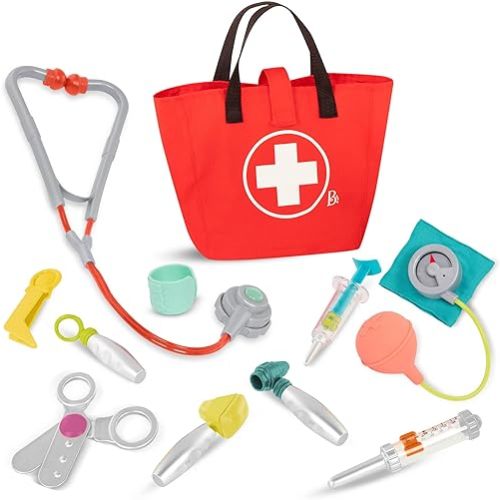 B. toys- Mini Doctor Care Kit- Pretend Play Doctor Play Set – Realistic Doctor Tools – Pretend Play Set for Toddlers, Kids – Educational Toys- 18 Months +