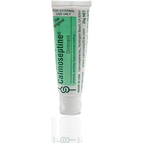 Calmoseptine Ointment. Soothing Menthol Relief for Skin Irritations. 20 gram Travel Size Tube