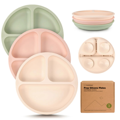 3-Pack Prep Silicone Suction Plates