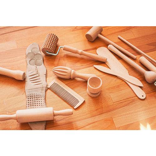Wooden play dough tools, playdough sensory kit, waldorf play dough tools, waldorf play dough kit, play dough sensory kit, waldorf wood toys