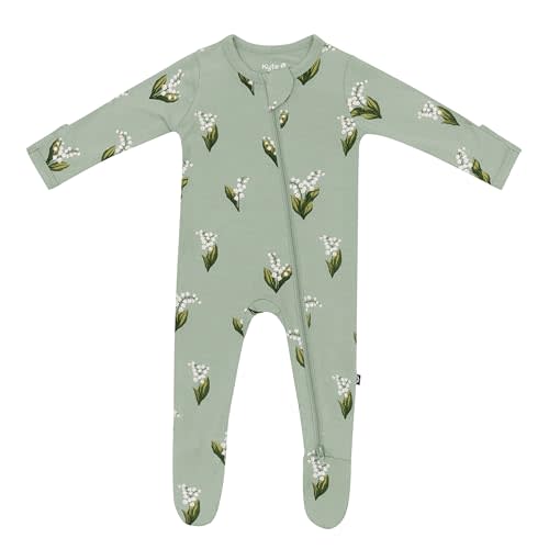KYTE BABY Unisex Zipper Closure Footies, Rayon Made From Bamboo, 0-24 Months