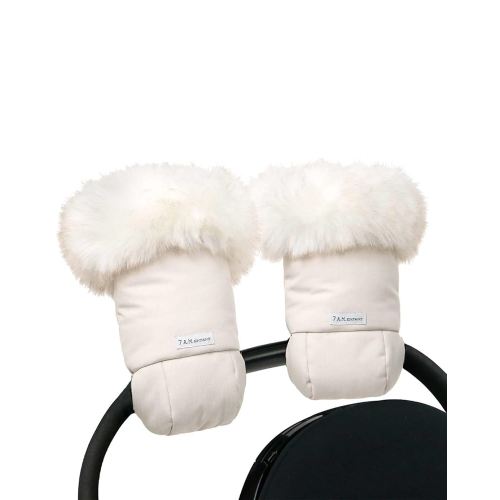 7AM Enfant Stroller Warmmuffs Gloves - Anti-Freeze Stroller Mittens for Handlebars, Water Repellent Hand Warmer Muff for Cold Weather, Plush Lined Stroller Warmmuffs | Winter Stroller Accessories