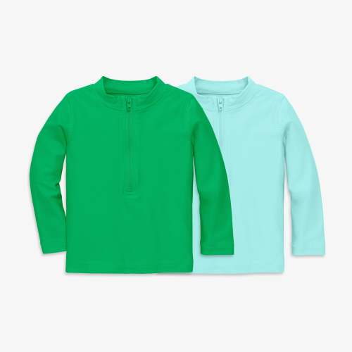 Baby rash guard 2-pack - Mist / green apple / 6-12