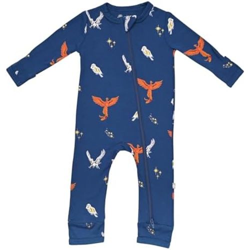 KYTE BABY Unisex Rayon Made From Bamboo Zippered Rompers 0-24 Months