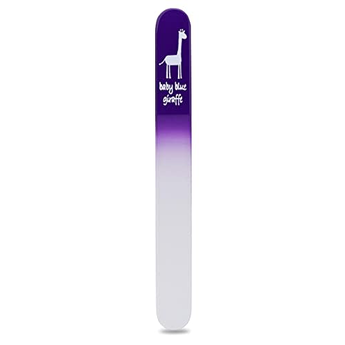 Baby Nail File by baby blue giraffe The Original Glass Baby Nail File- 100% Made in Europe (Purple)