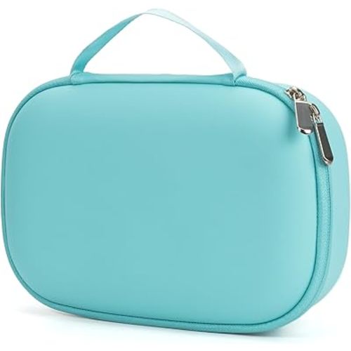 Wearable Breast Pumps Carrying Case, Hard Shell Breast Pump Bag with Waterproof Removable Tray, Breast Pump Storage Bag Compatible with Most of Wearable Breast Pumps (Teal)