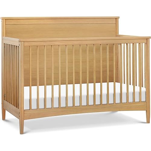 DaVinci Frem 4-in-1 Convertible Crib in Honey, GREENGUARD Gold Certified