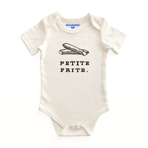 Petite Frite Baby Bodysuit | 100% Cotton & Machine Washable – Chunky Deli