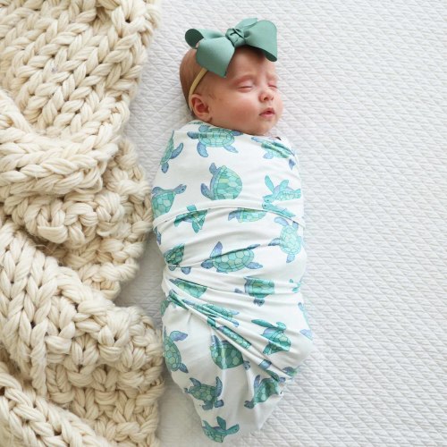 Totally Turtles Oversized Swaddle Blanket
