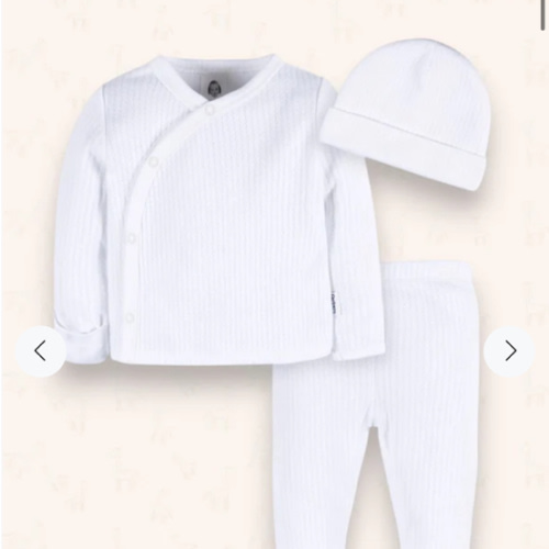 Gerber 3 Piece White Outfit