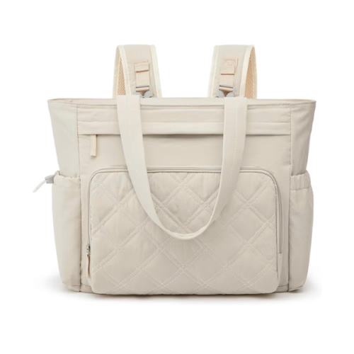 G4Free 3 in 1 Diaper Bag with Insulated Pockets Baby Backpack for Women Men Toddler Diaper Tote with Stroller Buckle Travel Work-Beige