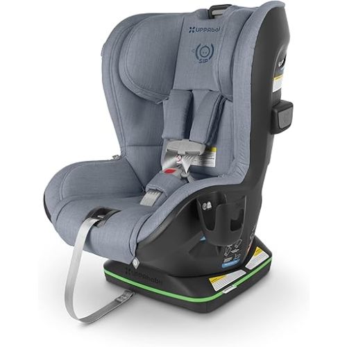 UPPAbaby Knox Convertible Car Seat/Rear Facing and Forward Facing/Intuitive Safety Features/Koroyd + CleanTech Technology/Removable Cup Holder Included/Gregory (Blue Mélange)