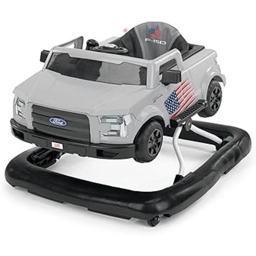 Bright Starts Ways to Play Walker - Ford F-150, All American, 4-in-1 Walker for 6 Months and Up, 2 Can Play at Once