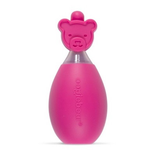 oogiebear Bulb Aspirator Handheld Baby Nose Cleaner for Newborns, Infants, and Toddlers, Color: Raspberry