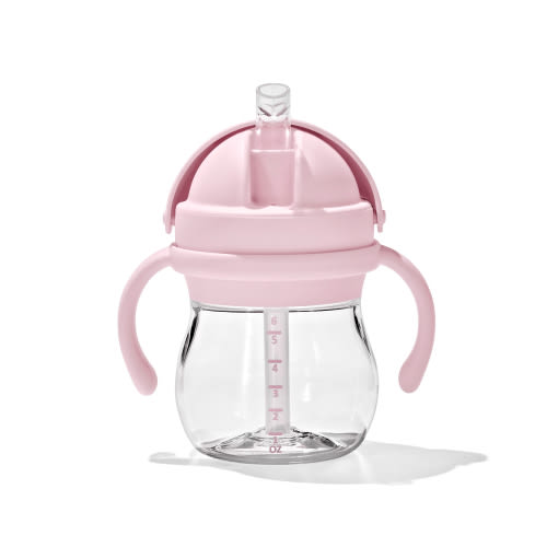 OXO Tot Transitions Straw Cup With Removable Handles 6 Oz, Blossom