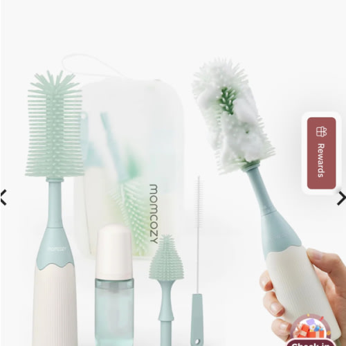 Momcozy Innovative Push-Press Design Bottle Brush Kit