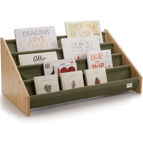 Decorative Bookshelf for Kids - Beautiful Shelf to Display All Books of Your Little One - The Perfect Nursery Organizer for Your Baby Girl or Boy´s Montessori Bedroom or Toddler Play Room Decor