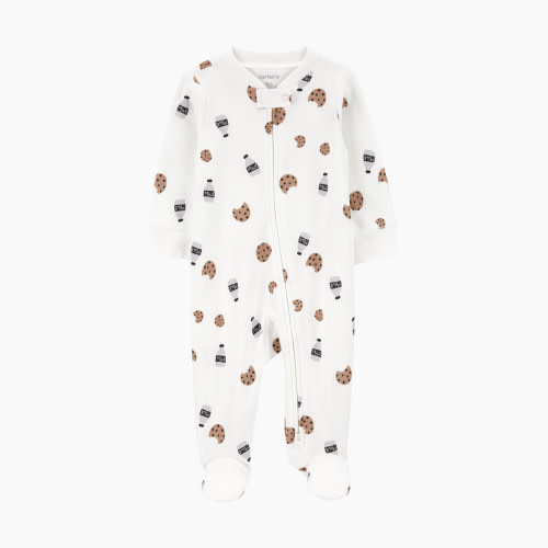 Carter's Sleep & Play Pajamas - Ivory, Nb