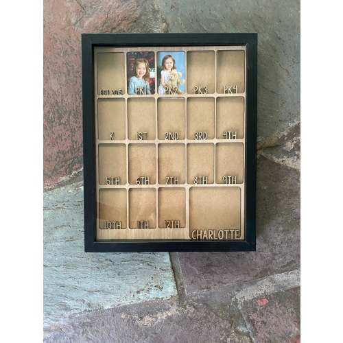 Custom PK-12 Photo Frame for Children - K through Graduation