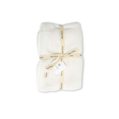 Organic Cotton Knit Blanket - Ivory