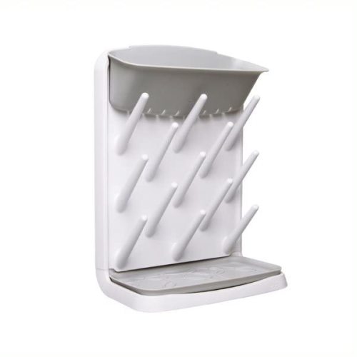 Ubbi Vertical Baby Bottle Drying Rack, Countertop Drying Rack Baby Accessory, Gray - Gray Bottle Drying Rack