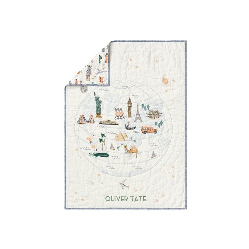 Rifle Paper Co. Globe Trotter Baby Quilt