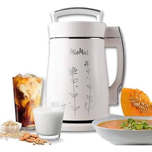 8in1 Plant Based Milk Maker | Make 40oz of Natural Almond Milk, Soy Milk, Oat Milk, Coconut Milk, and more ... + soups, porridges, smoothies, purées... | Automatically, at the touch of a button
