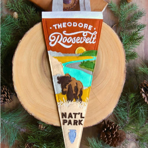 Theodore Roosevelt National Park Pennant — Yoho & Co.