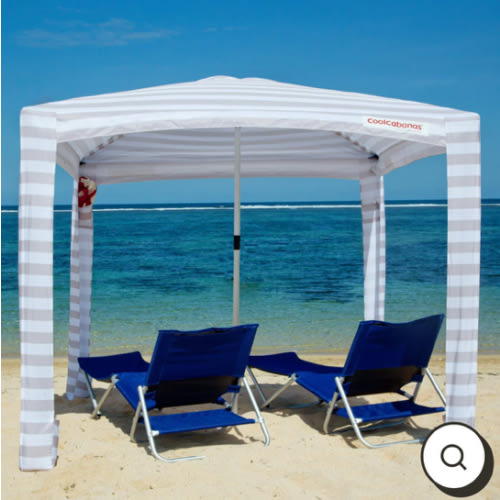 CoolCabana - The World's Best Beach Shelter 8' x 8' and 6' x 6' | UPF 50+ | Beach Shade for the whole family | Strong in the Wind – CoolCabanas
