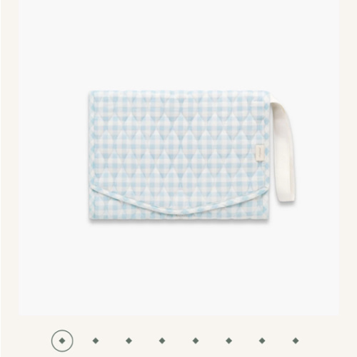 Portable Changing Pad - Blue Gingham | Gooselings