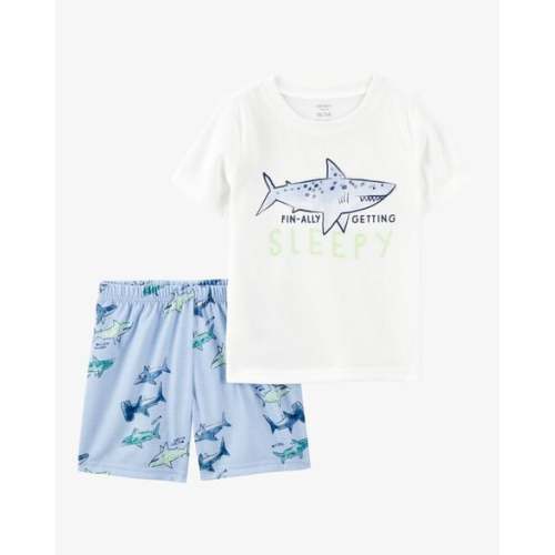 Toddler Boy Shark Print Loose Fit 2-Piece Pajamas - Blue - Carter's | Carter's