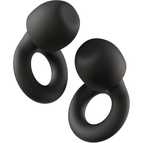 Black Loop Quiet 2 Ear Plugs – Ultra-Comfy Reusable Noise-Reducing Earplugs For Sleep, Deep Focus, Travel, Noise Sensitivity | Flexible Hearing Protection | Customizable Fit | 24dB (SNR) Noise Reduction