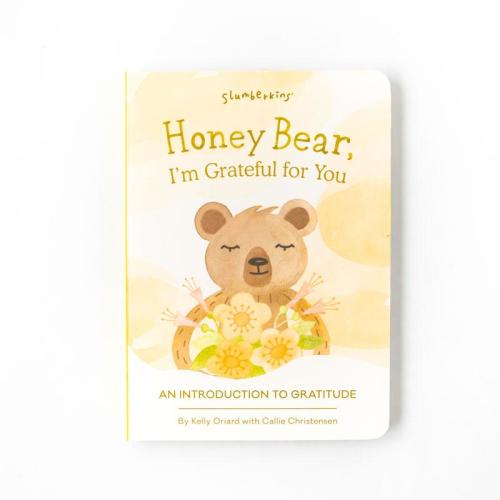 Slumberkin Honey Bear I'm Grateful for You Board Book