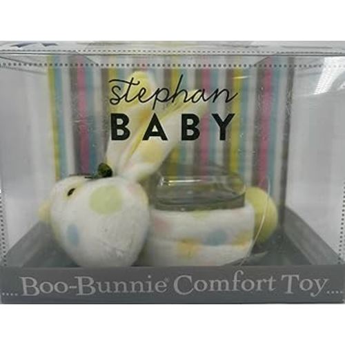 Stephan Baby Boo Bunnie Comfort Toy and Boo Cube, Multi Dot, 4 Inch