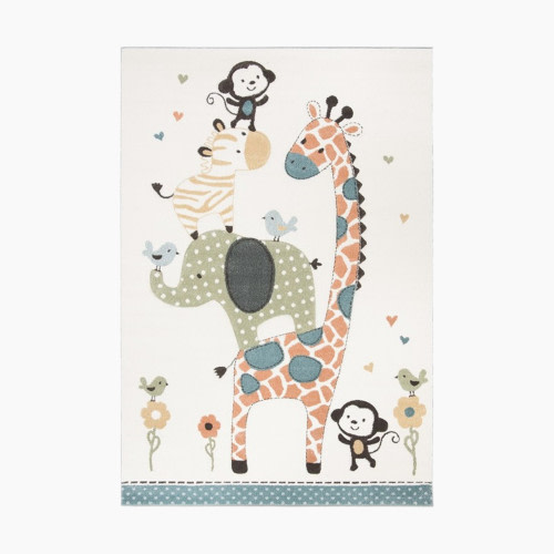 Safavieh Carousel Kids Animal Print Area Rug - Ivory, 7.5' X 5.25'