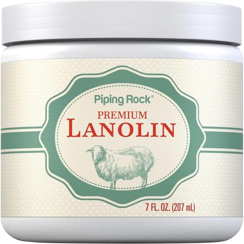 Piping Rock Lanolin Nipple Cream | 7 fl oz | Pure Hand & Skin Ointment | Soothing Balm