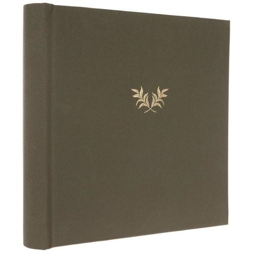 Green & Gold Leaf Sprig Photo Album