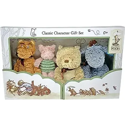 KIDS PREFERRED Disney Baby Classic Winnie The Pooh and Friends 4 Piece Plush Collector Set Stuffed Animals