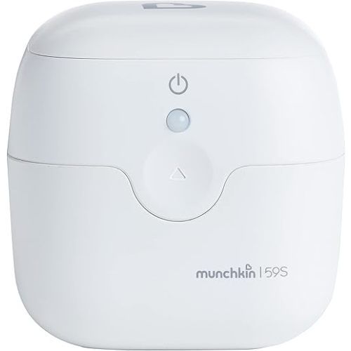 Munchkin Portable UV-C Cleaner for Pacifiers, Teethers and More, White
