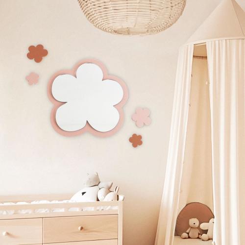 Flower Nursery Mirror, Daisy Mirror, Nursery Decor, Flower Wall Mirror, Daisy Playroom