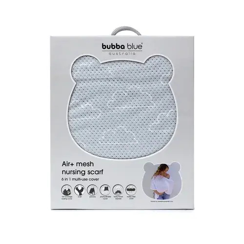 Bubba Blue Nordic Nursing Scarf Sky Cloud