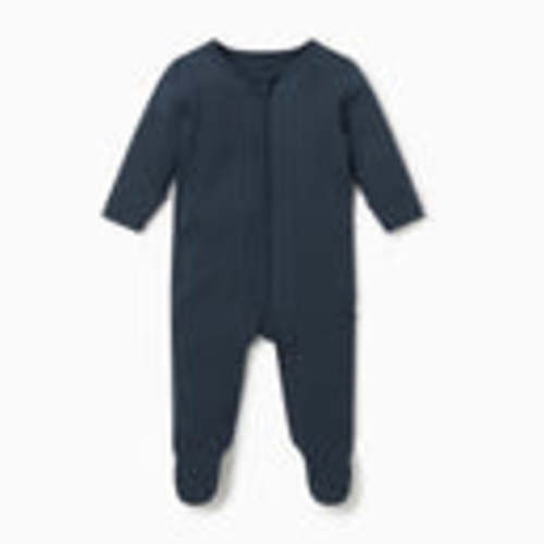 Ribbed Clever Zip Baby Footed Pajamas 3-6 mo