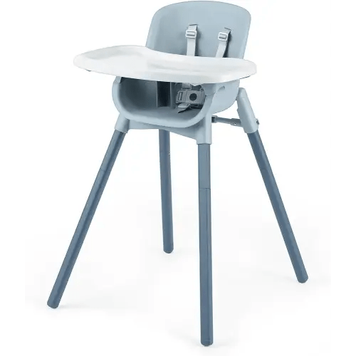 Chicco Zest 4-in-1 Folding High Chair, Feeding Chair, Toddler Chair and Youth Stool, Multi-Use Easy Clean High Chair | Capri/Blue