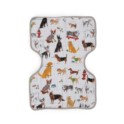 Cotton Muslin Burp Cloth - Woof